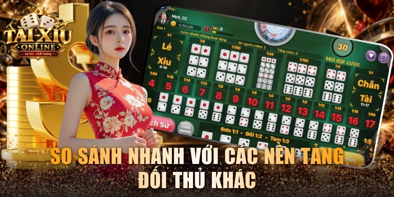 Tài Xỉu Red88 - Sân Chơi Sicbo Uy Tín Đổi Thưởng An Toàn 4 So sánh nhanh với các nền tảng đối thủ khác